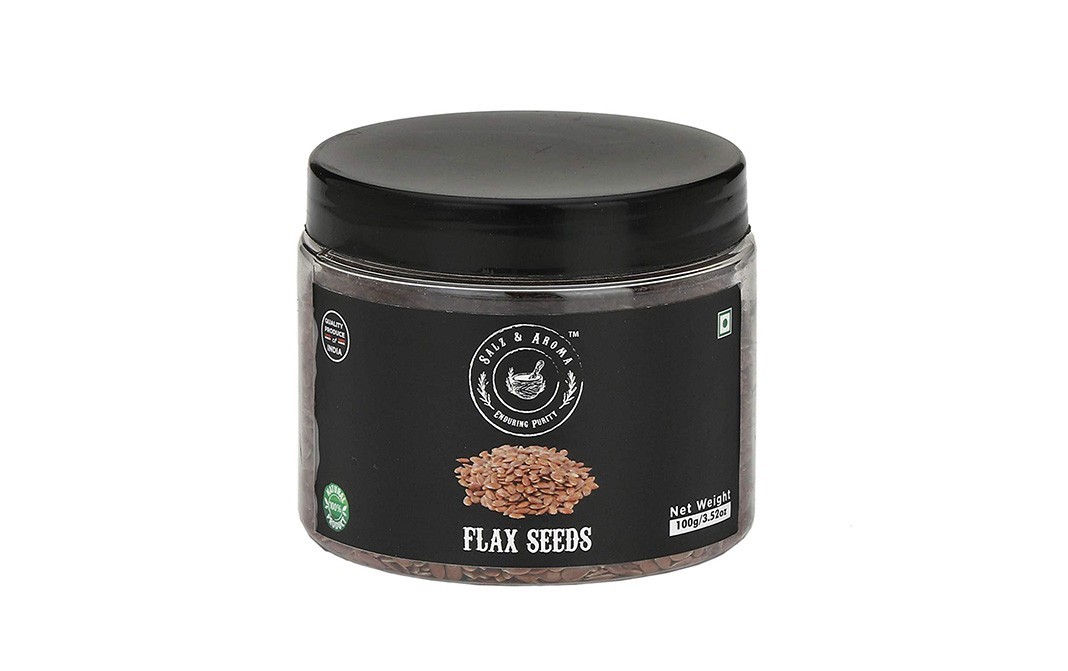 Salz & Aroma Flax Seeds    Plastic Jar  100 grams